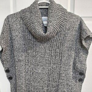 ONLY NECESSITIES. Wing Sleeve with buttons. Cowl Neck100% Acrylic. Size:Large.